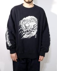 画像10: ANTIDOTE BUYERS CLUB   Fade Wash Crewneck Sweatshirt(Skull Jesus) (10)