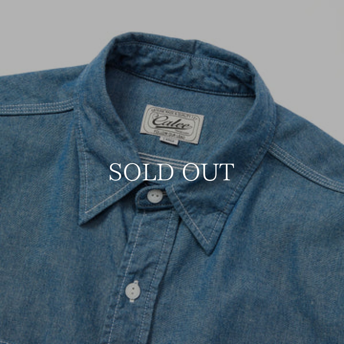 画像3: CALEE  VINTAGE TYPE CHAMBRAY L/S SH (3)