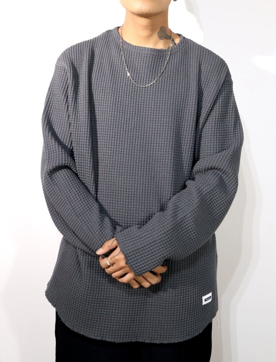 画像9: RADIALL  BIG WAFFLE - BOAT NECK T-SHIRT L/S (9)