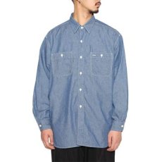 画像8: CALEE  VINTAGE TYPE CHAMBRAY L/S SH (8)
