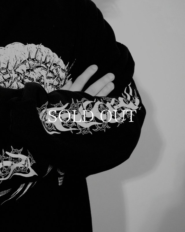 ANTIDOTE BUYERS CLUB Fade Wash Crewneck Sweatshirt(Skull Jesus
