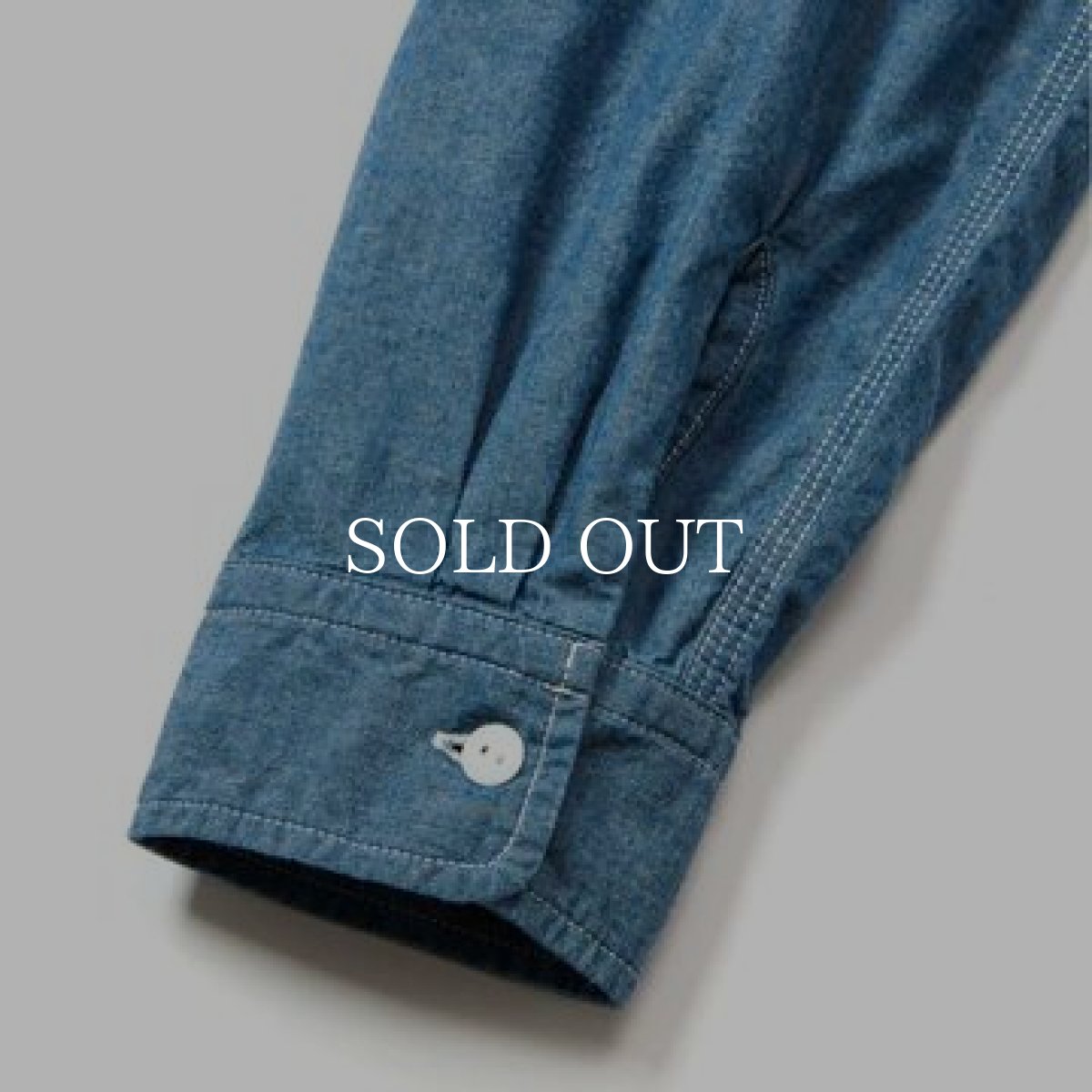画像7: CALEE  VINTAGE TYPE CHAMBRAY L/S SH (7)