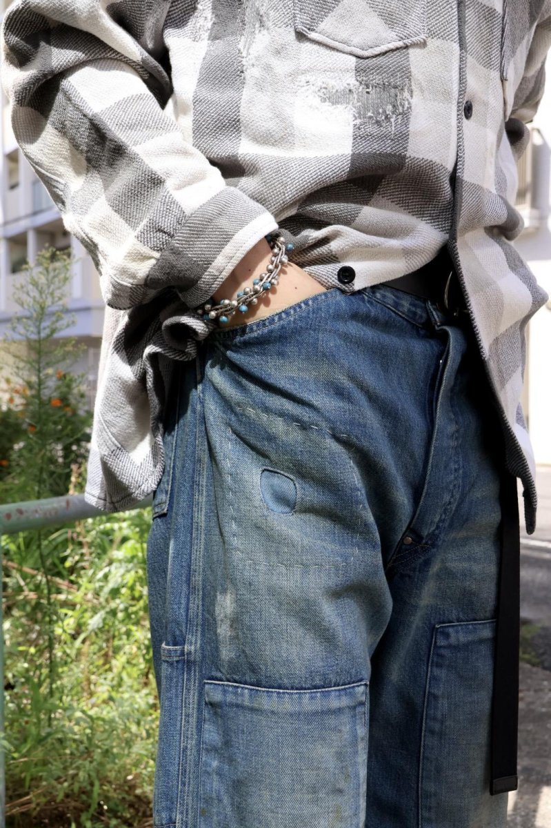 画像3: BOW WOW  MINER'S REPAIRED DENIM WORK PANTS (3)