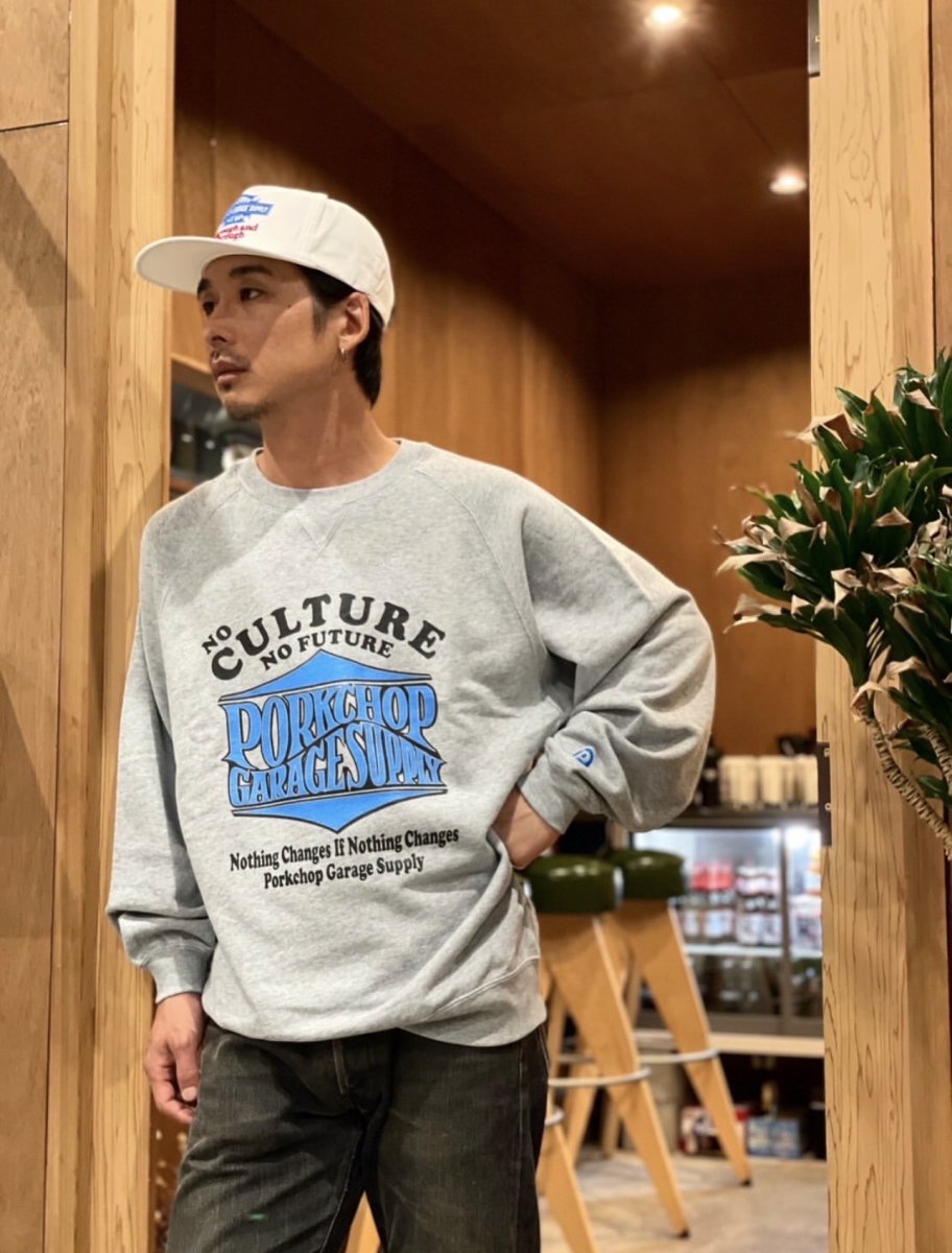 画像12: PORKCHOP GARAGE SUPPLY  WAVE LOGO SWEAT (12)