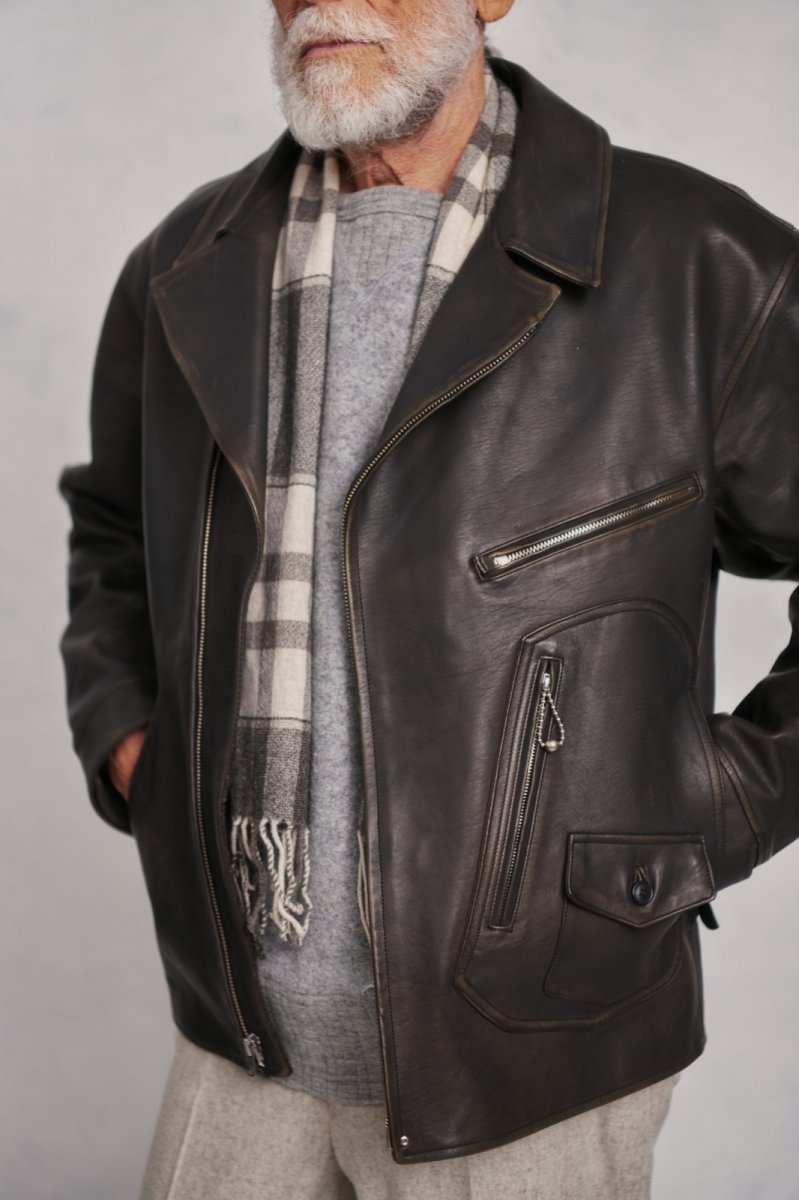 画像2: OLD JOE   AMISH PATTERN FRINGE STALL (2)