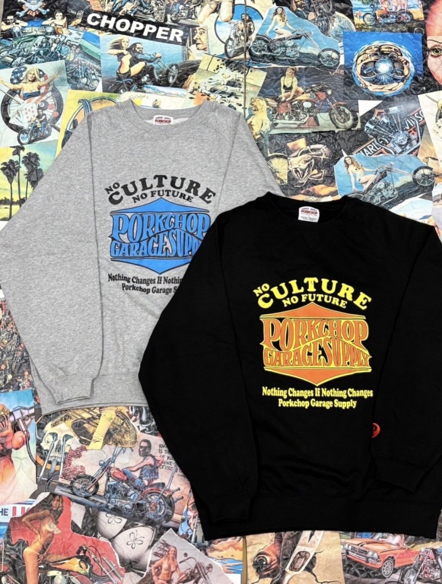 画像11: PORKCHOP GARAGE SUPPLY  WAVE LOGO SWEAT (11)