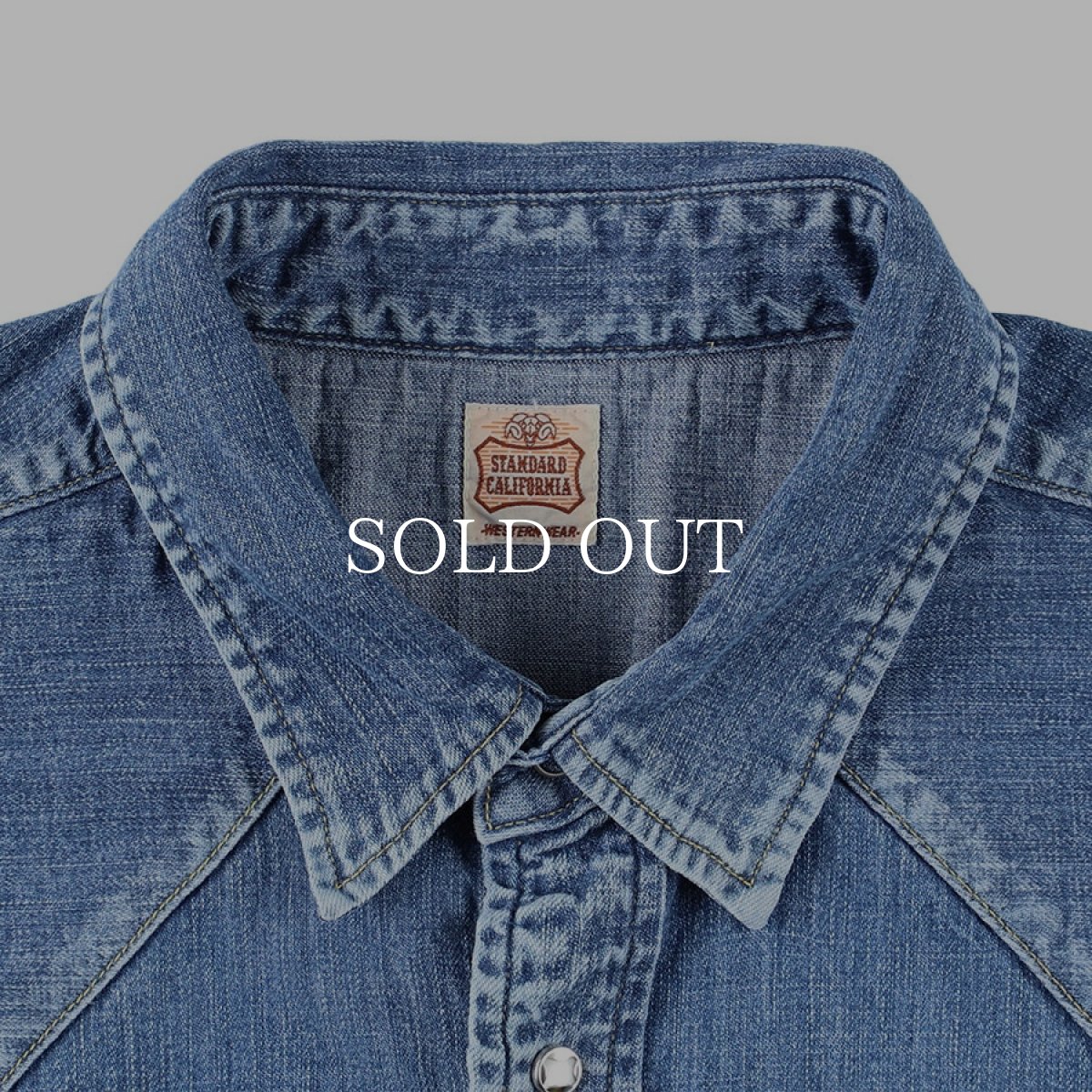 画像5: STANDARD CALIFORNIA  SD Denim Western Shirt VW (5)