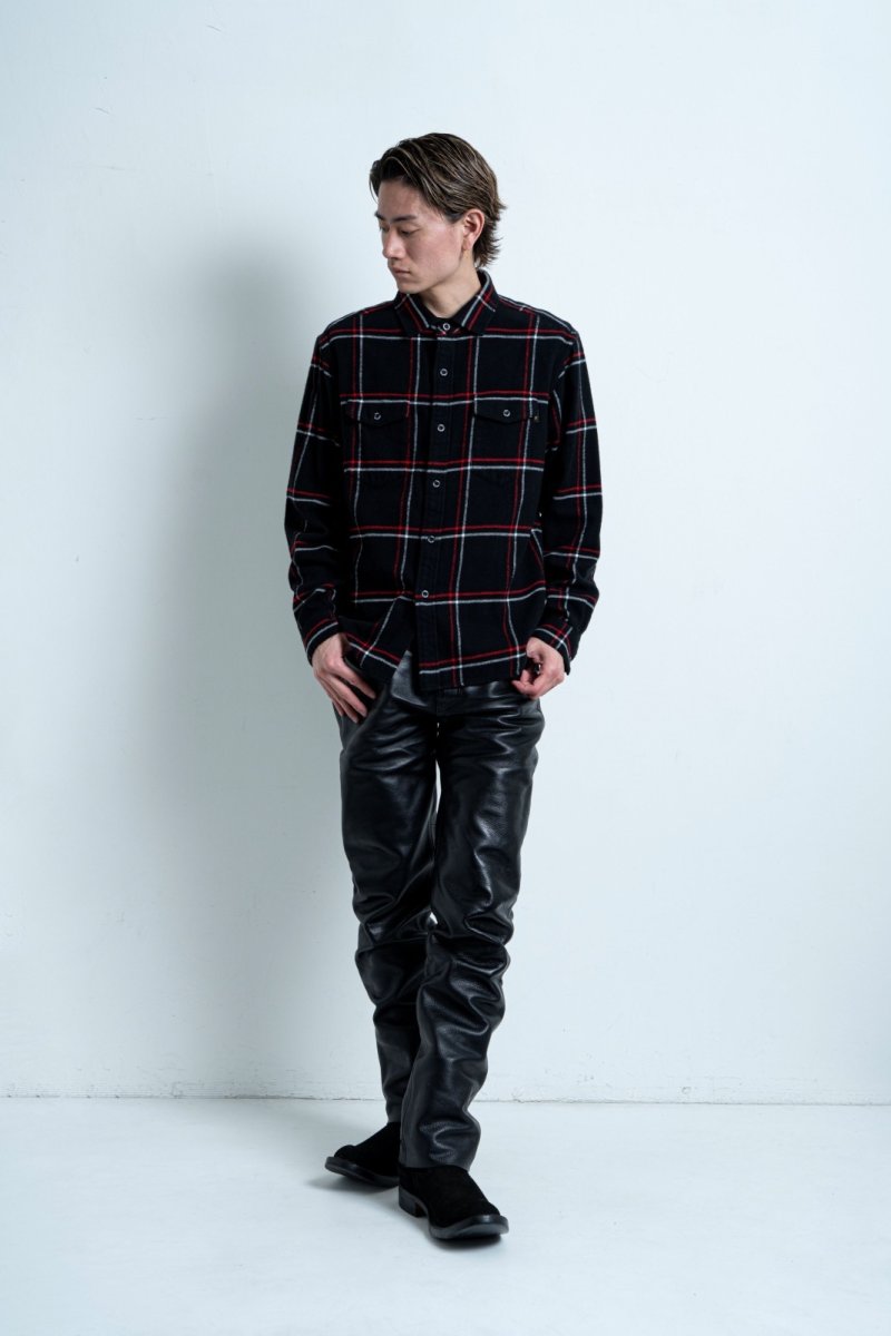 画像11: RATS  COTTON FLANNEL CHECK SHIRT (11)