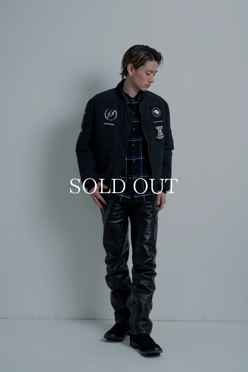 画像12: RATS  COTTON FLANNEL CHECK SHIRT (12)