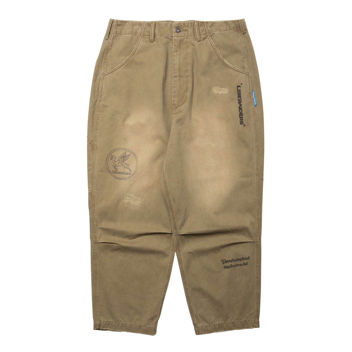 画像8: Liberaiders  HANDWRITING PRINT CHINO SARROUEL PANTS (8)