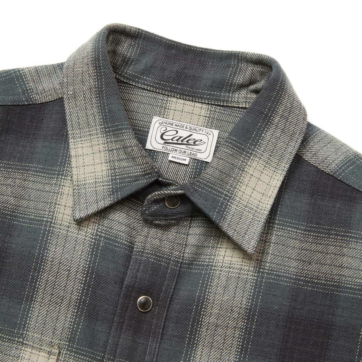 画像4: CALEE  OMBRE CHECK WESTERN L/S SH (4)