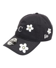 画像1: NEW ERA  9TWENTY CALNAMUR コラボコレクション FLOWER ネイビー (1)