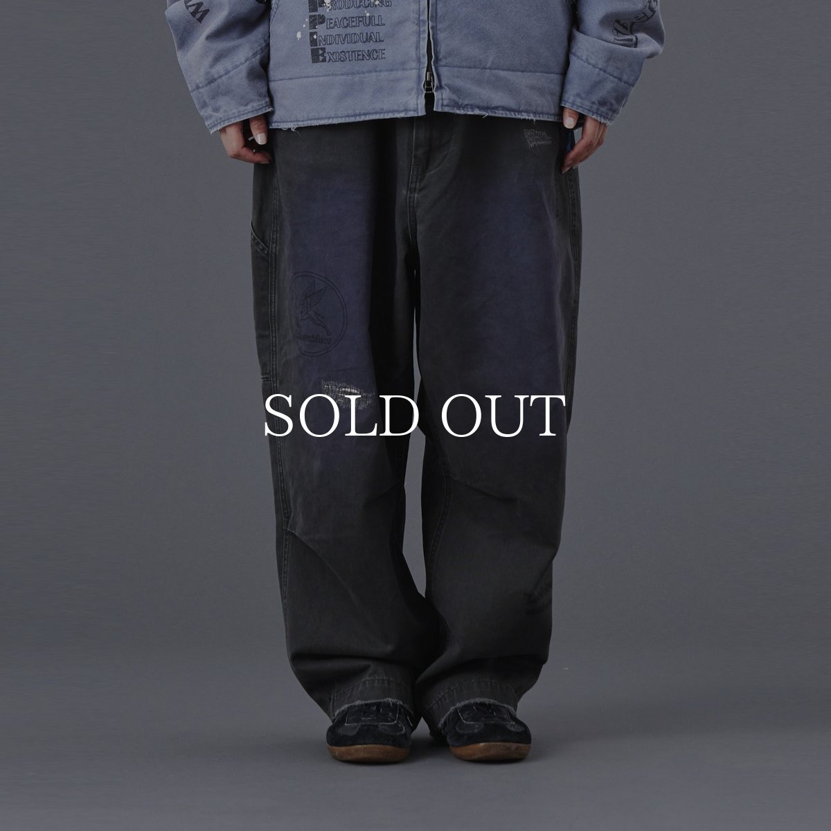 画像22: Liberaiders  HANDWRITING PRINT CHINO SARROUEL PANTS (22)