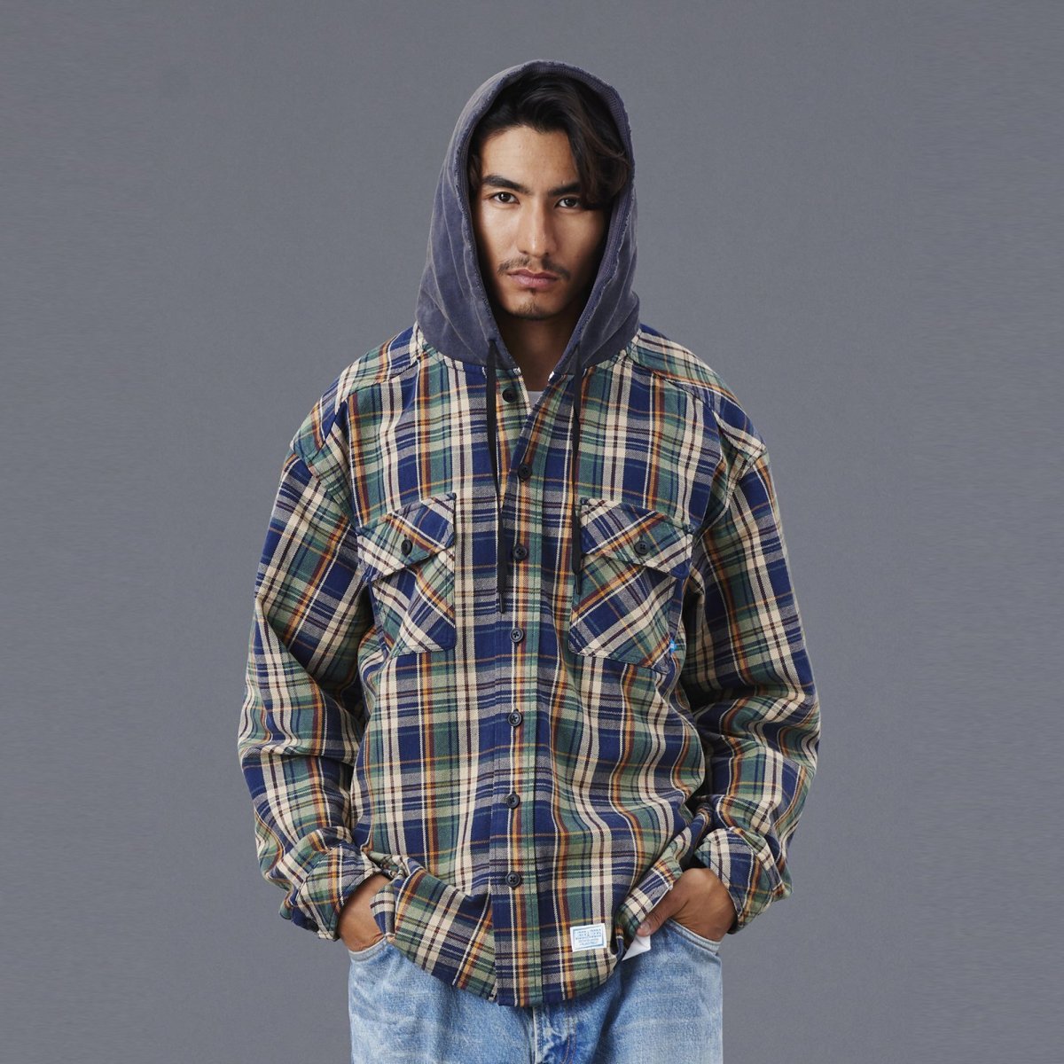 画像32: Liberaiders  HOODED PLAID SHIRT (32)