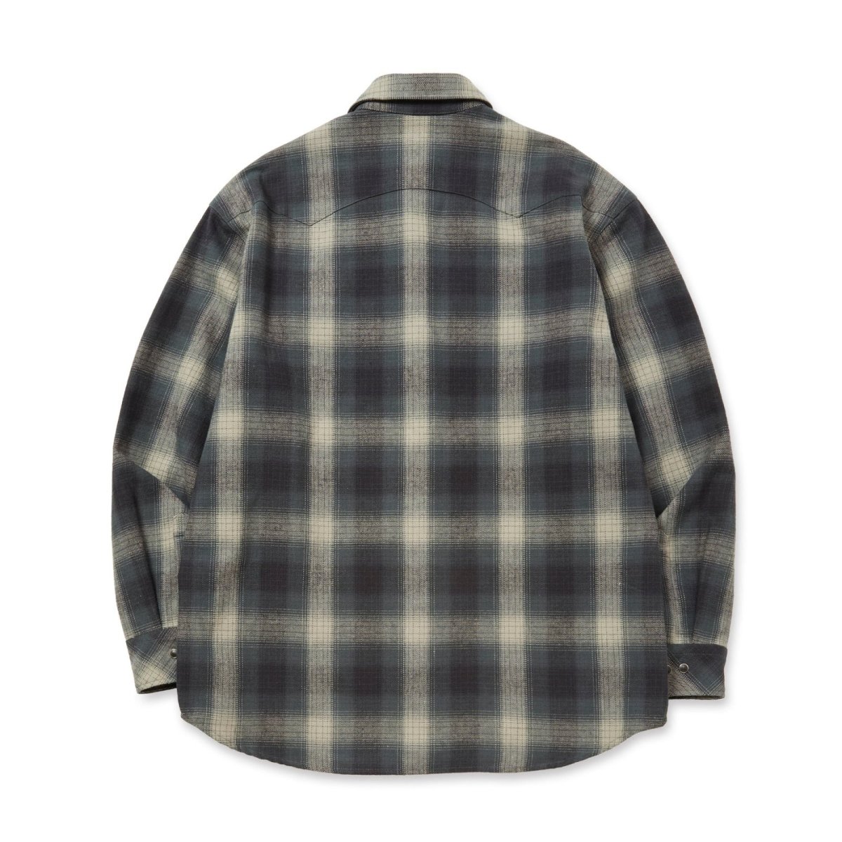 画像3: CALEE  OMBRE CHECK WESTERN L/S SH (3)