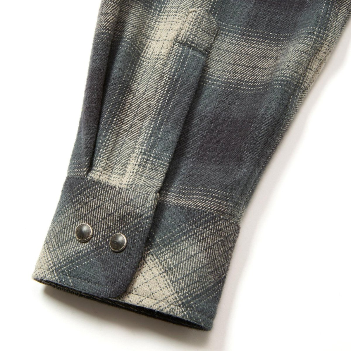 画像7: CALEE  OMBRE CHECK WESTERN L/S SH (7)