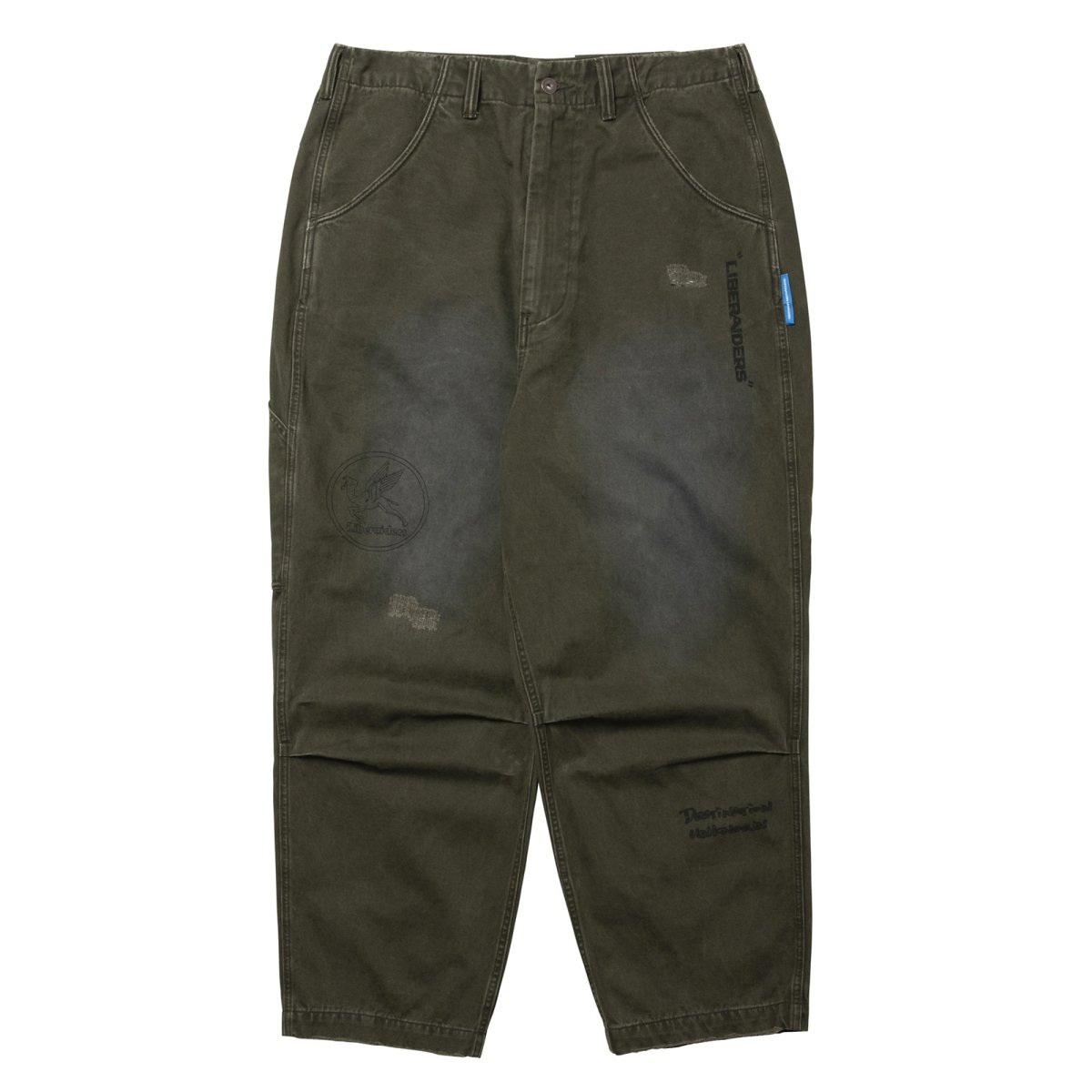 画像13: Liberaiders  HANDWRITING PRINT CHINO SARROUEL PANTS (13)