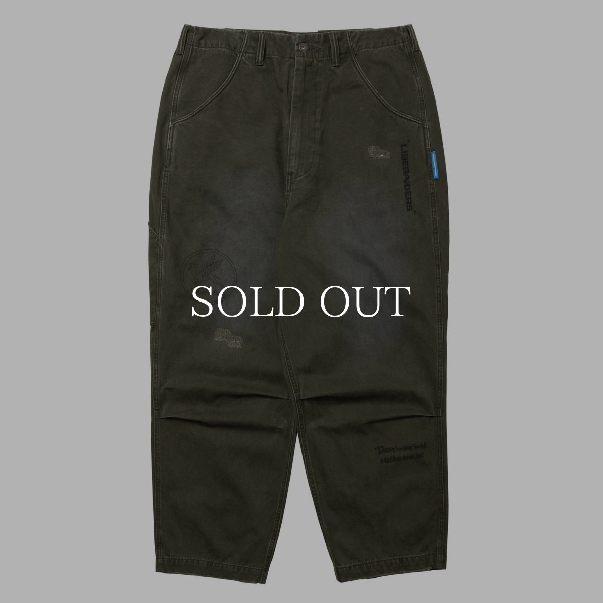 画像13: Liberaiders  HANDWRITING PRINT CHINO SARROUEL PANTS (13)