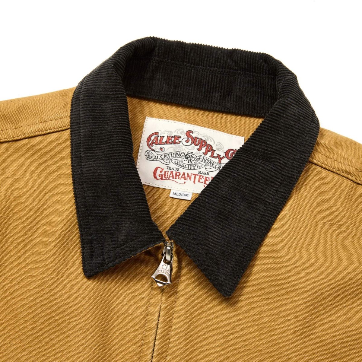 画像3: CALEE  VINTAGE REPRODUCT CORDURY COLLAR DUCK JACKET (3)