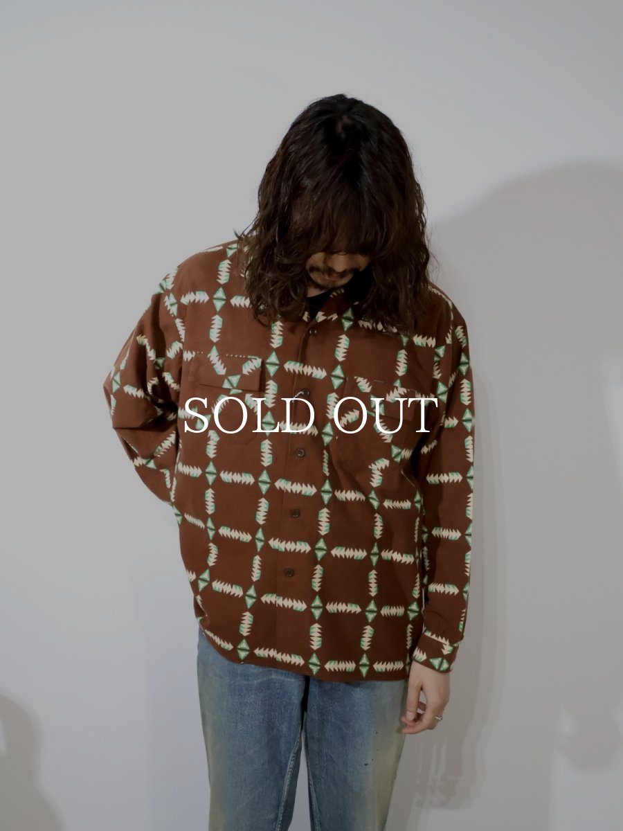 画像3: BOW WOW  NAVAJO PRINT FLANNEL SHIRT AGED (3)