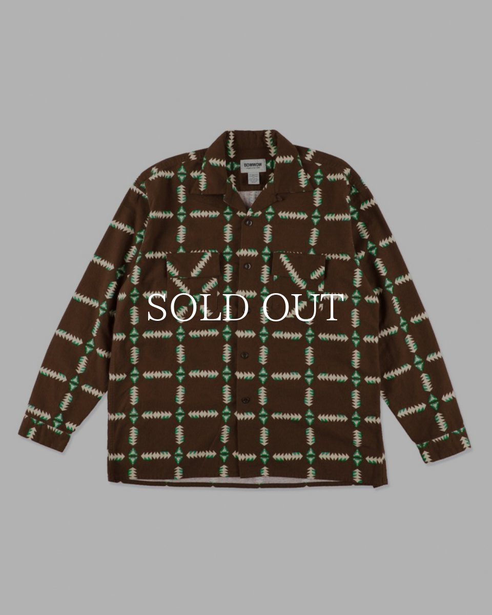 画像1: BOW WOW  NAVAJO PRINT FLANNEL SHIRT (1)