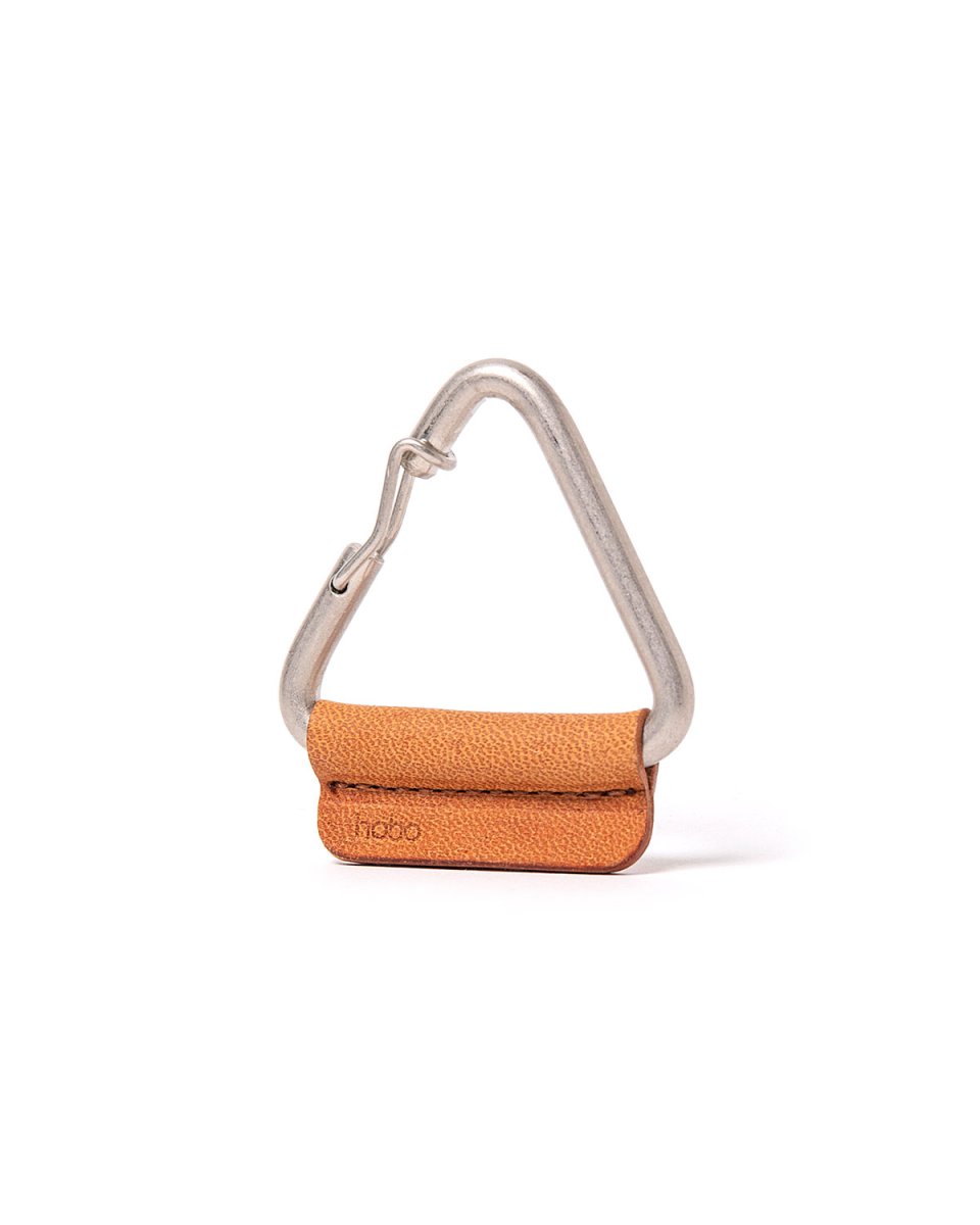 画像1: hobo  TRIANGLE KEY RING with HORSE LEATHER (1)