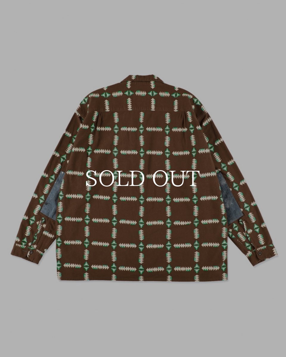 画像2: BOW WOW  NAVAJO PRINT FLANNEL SHIRT AGED (2)