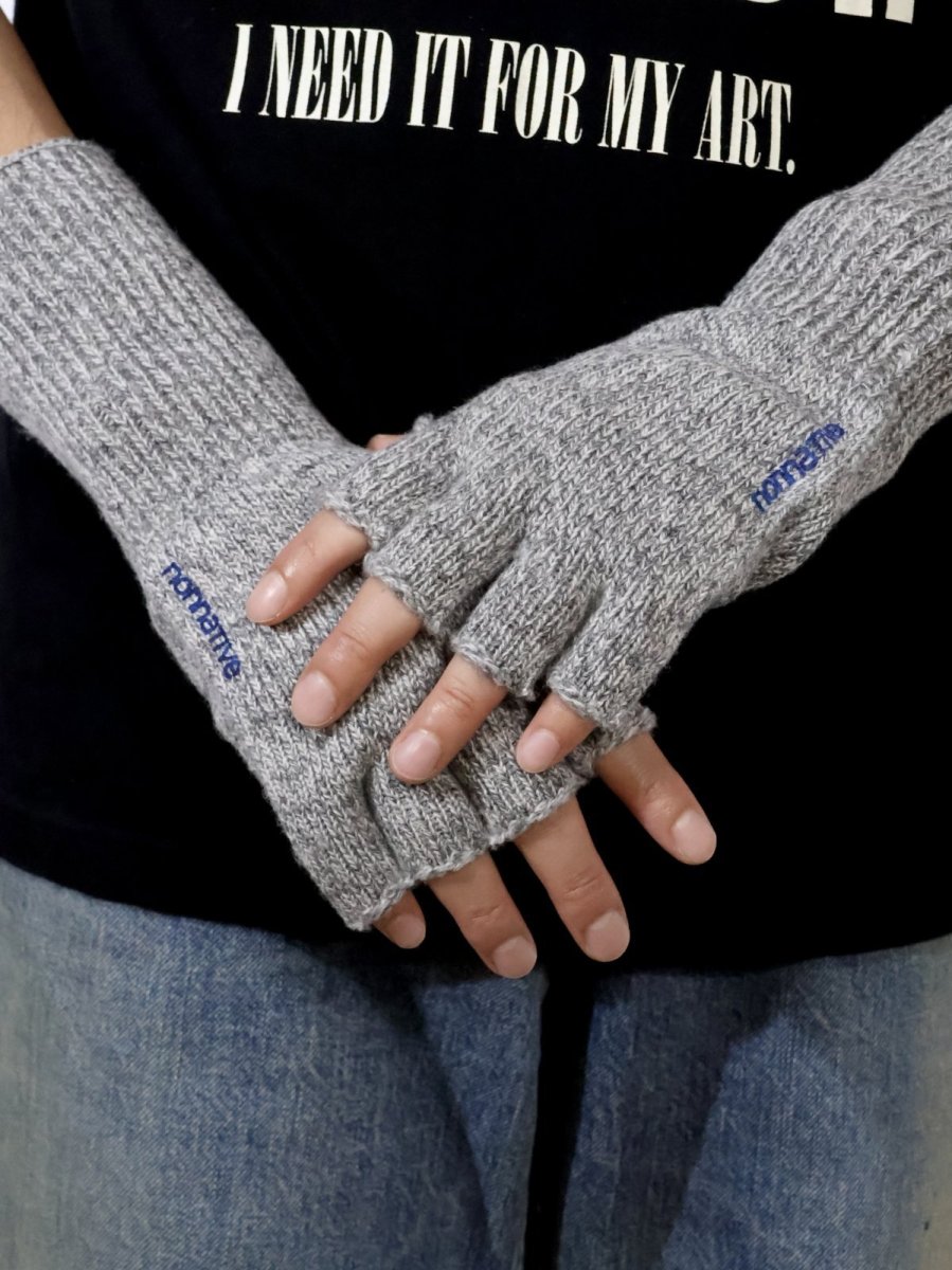 画像4: nonnative  DWELLER CUT OFF GLOVES WOOL YARN (4)