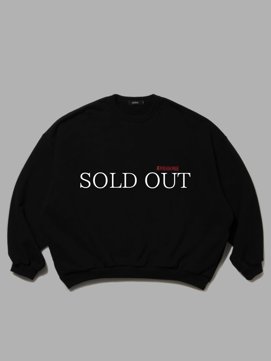 画像1: ANTIDOTE BUYERS CLUB   Over Sized Logo Crew Neck Sweatshirt (1)