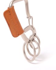 画像2: hobo  CARABINER KEY RING with HORSE LEATHER (2)