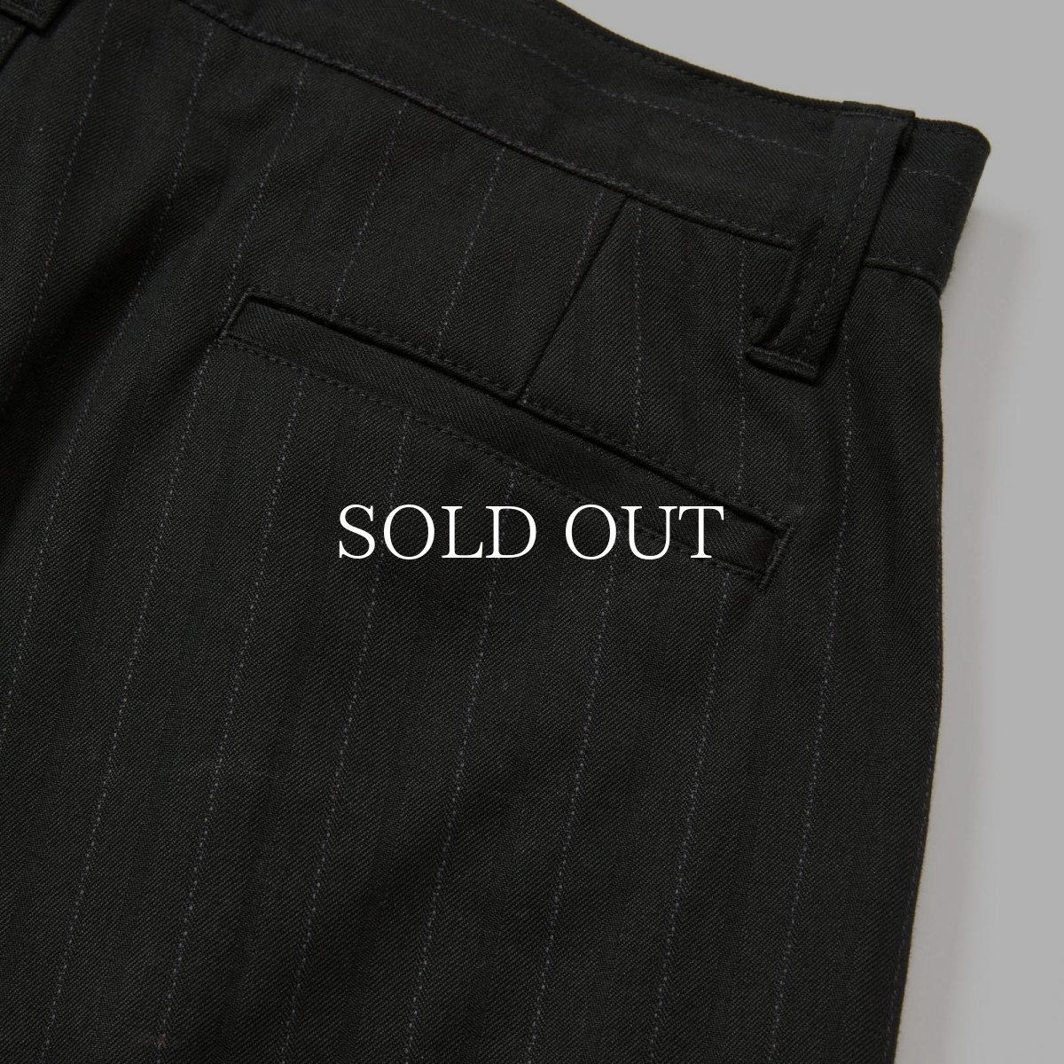 画像6: CALEE  PINSTRIPE TUCK WIDE SLACKS (6)