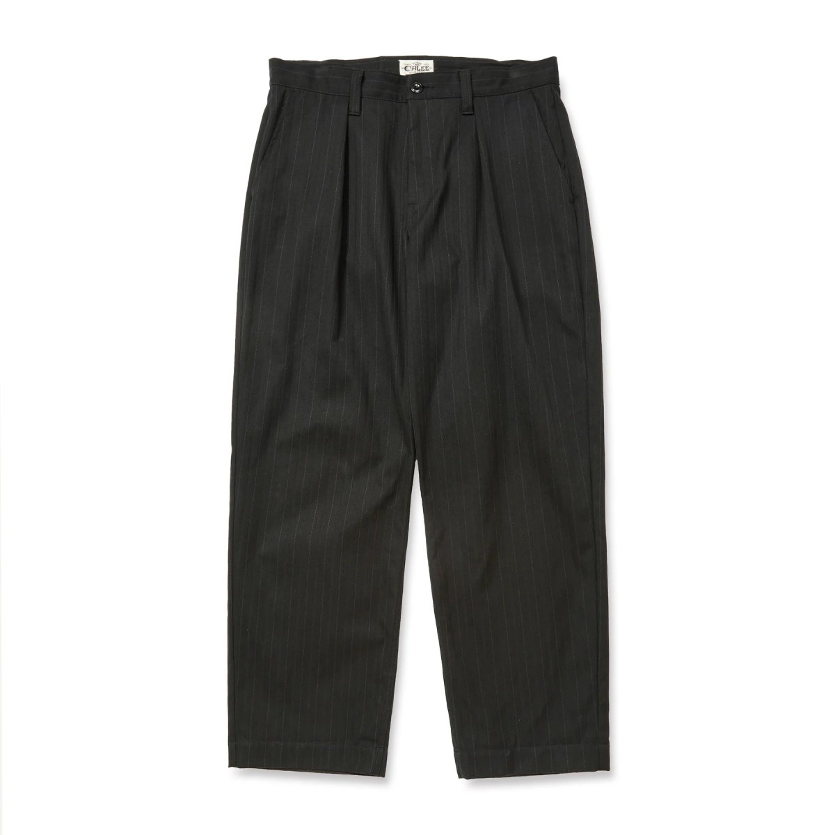 画像1: CALEE  PINSTRIPE TUCK WIDE SLACKS (1)