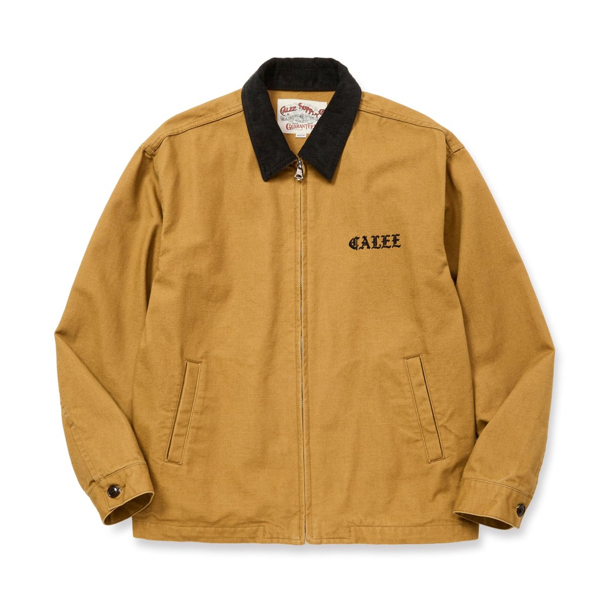 画像1: CALEE  VINTAGE REPRODUCT CORDURY COLLAR DUCK JACKET (1)