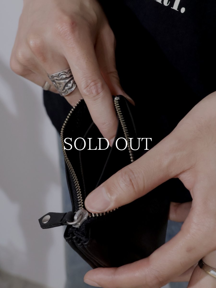 画像2: hobo  PARTITION ZIP MINI POUCH HORSE LEATHER (2)