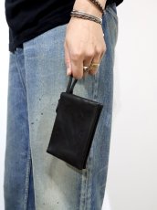 画像3: hobo  PARTITION ZIP MINI POUCH HORSE LEATHER (3)