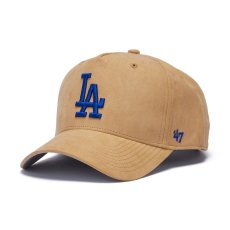 画像1: '47  47 エムブイピー DT ロサンゼルス・ドジャース Ultra Suede スエード カーキ (1)