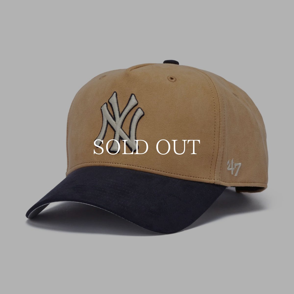 画像1: '47  47 エムブイピー DT ニューヨーク・ヤンキース Ultra Suede スエード カーキ (1)