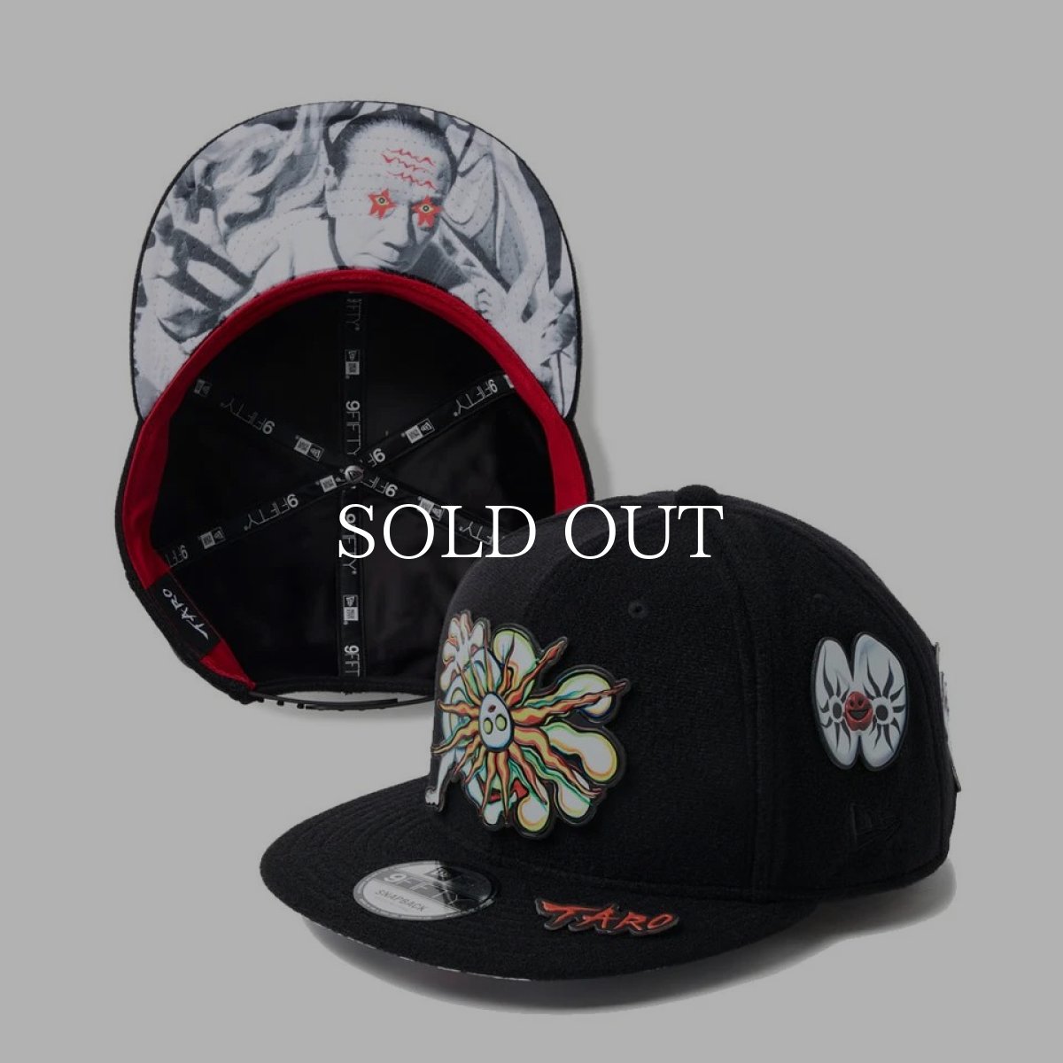 画像1: NEW ERA  9FIFTY TARO OKAMOTO 岡本太郎 パッチ ブラック (1)