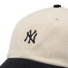 画像8: '47  47 クリーンナップ ニューヨーク・ヤンキース 2-Tone Corduroy コーデュロイ ナチュラル ベースランナー ブラックバイザー (8)