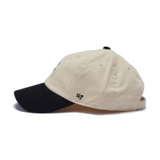 画像6: '47  47 クリーンナップ ニューヨーク・ヤンキース 2-Tone Corduroy コーデュロイ ナチュラル ベースランナー ブラックバイザー (6)