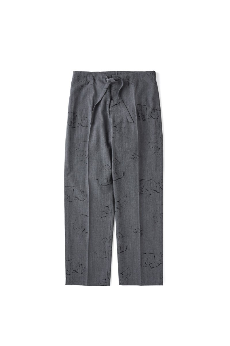 画像1: OLD JOE   ORIGINAL PRINTED EASY TROUSER (Animal Drawing) (1)