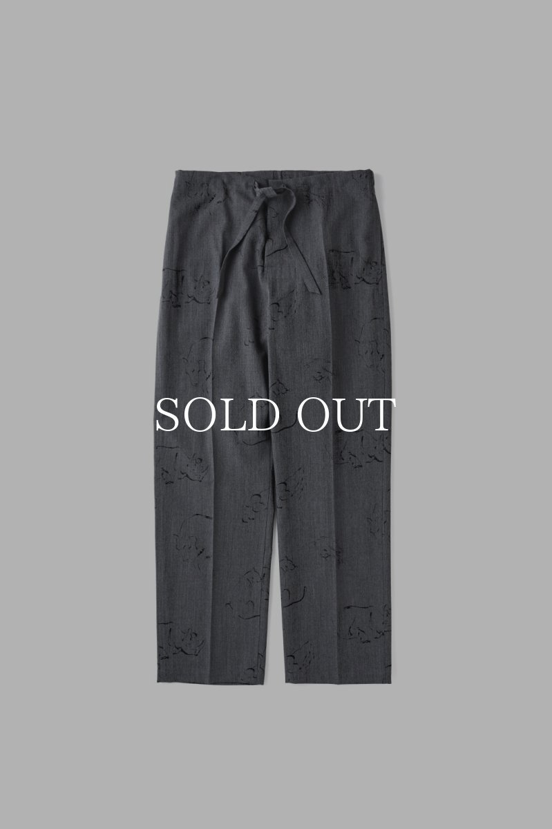 画像1: OLD JOE   ORIGINAL PRINTED EASY TROUSER (Animal Drawing) (1)