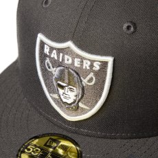 画像11: NEW ERA  59FIFTY Dog Ear ドッグイヤー ラスベガス・レイダース ダークピューター (11)
