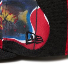 画像8: NEW ERA  59FIFTY TARO OKAMOTO 岡本太郎 明日の神話 ブラック/スカーレット (8)