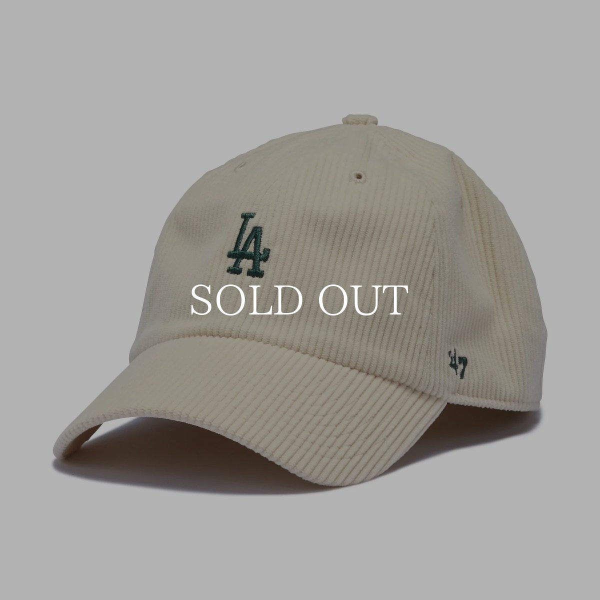 画像1: '47  47 クリーンナップ ロサンゼルス・ドジャース Corduroy コーデュロイ ナチュラル ベースランナー (1)