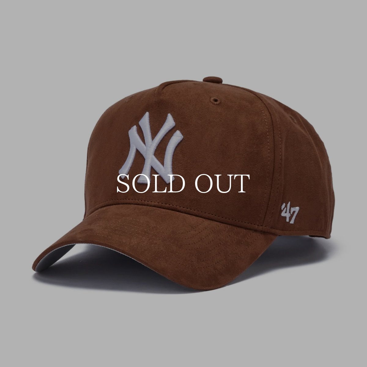 画像1: '47  47 エムブイピー DT ニューヨーク・ヤンキース Ultra Suede スエード ブラウン (1)