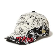 画像1: NEW ERA  9THIRTY TARO OKAMOTO 岡本太郎 バイザー クロームホワイト/ブラック (1)