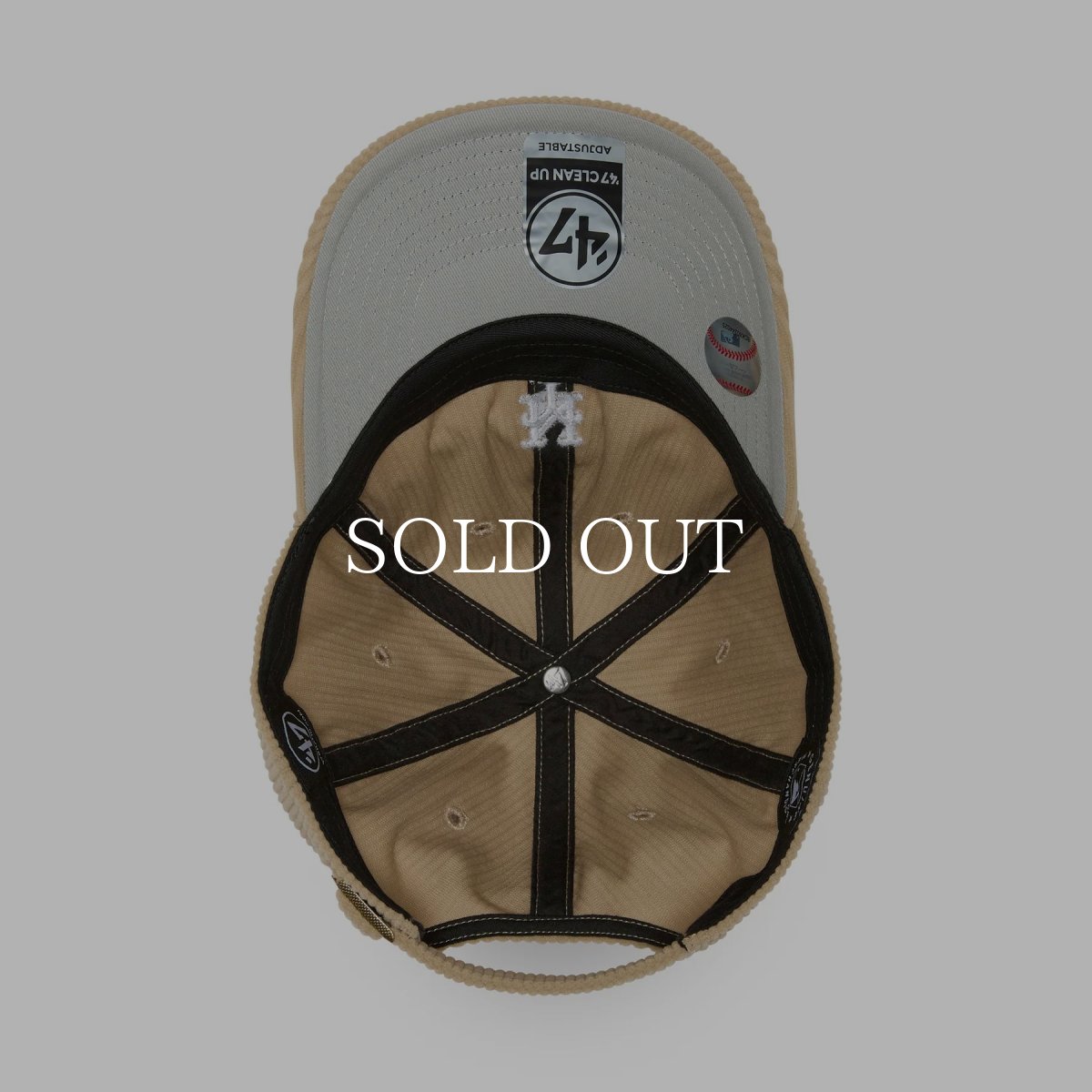 画像5: '47  47 クリーンナップ ニューヨーク・メッツ Corduroy コーデュロイ カーキ ベースランナー (5)