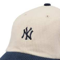 画像8: '47  47 クリーンナップ ニューヨーク・ヤンキース 2-Tone Corduroy コーデュロイ ナチュラル ベースランナー ネイビーバイザー (8)