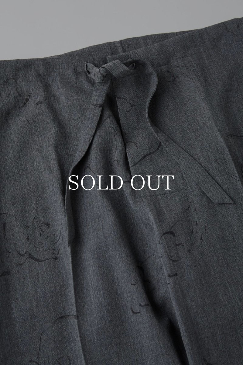 画像4: OLD JOE   ORIGINAL PRINTED EASY TROUSER (Animal Drawing) (4)